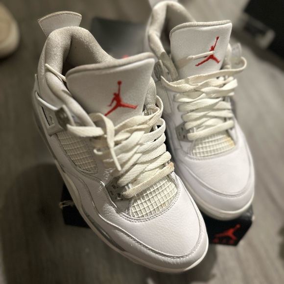 Jordan Shoes - Air Jordan 4 Retro GS- Oreo 'White'